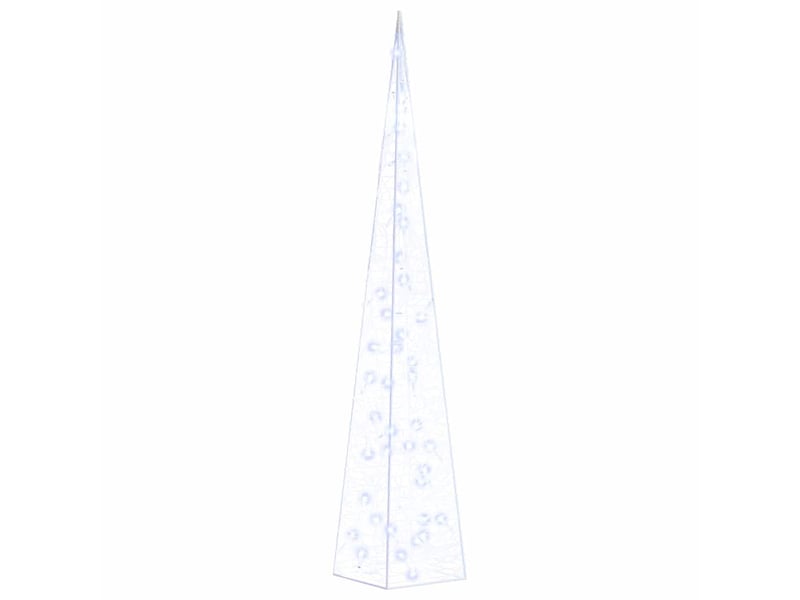  Cône lumineux décoratif à led acrylique bleu 90 cm cf62144  - Conforama A
