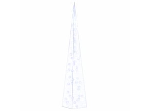 Cône lumineux décoratif à led acrylique bleu 90 cm cf62144