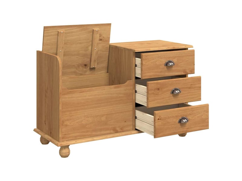  Banc chambre, banc de rangement avec tiroir askim marron 100x39x62 cm  - Conforama E