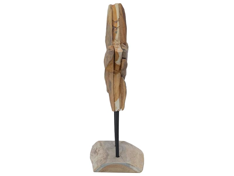  Étoile de noël led marron 31 x 15 x 46 cm bois de teck massif  - Conforama E