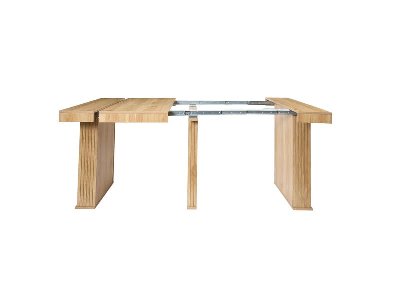  Table extensible - home deco factory - klaus - marron - 47 x 90 cm à 235 cm  - Conforama C