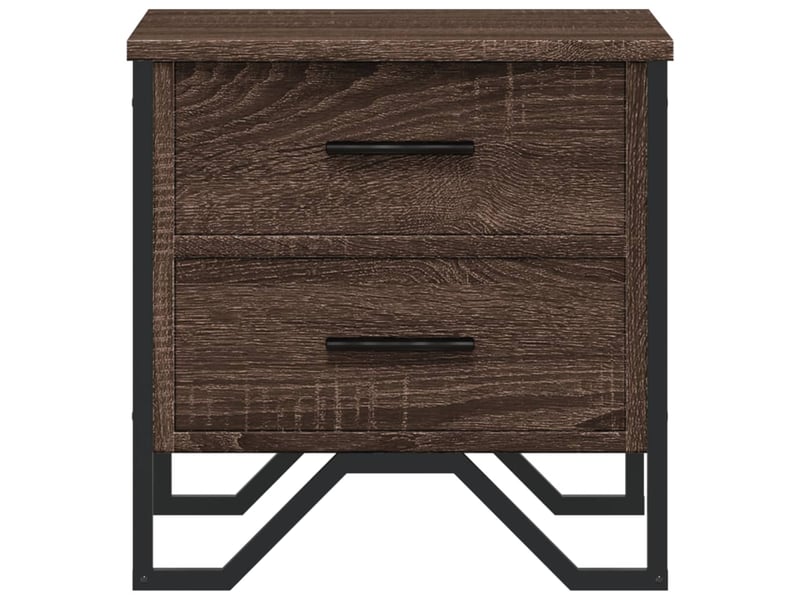  Table de chevet - cabinet de chevet - table de nuit chêne marron 40x41x40 cm bois d’ingénierie  - Conforama D