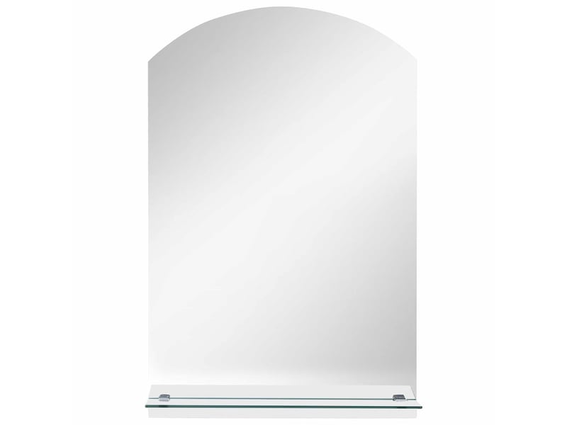  Miroir mural avec étagère 20x40 cm verre trempé cf62809  - Conforama C