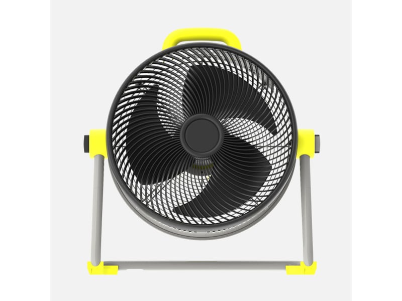  Ventilateur industriel fabrilamp corintio 100 w jaune noir 3 vitesses ø 50,5 cm orientable 261471050 - Conforama C