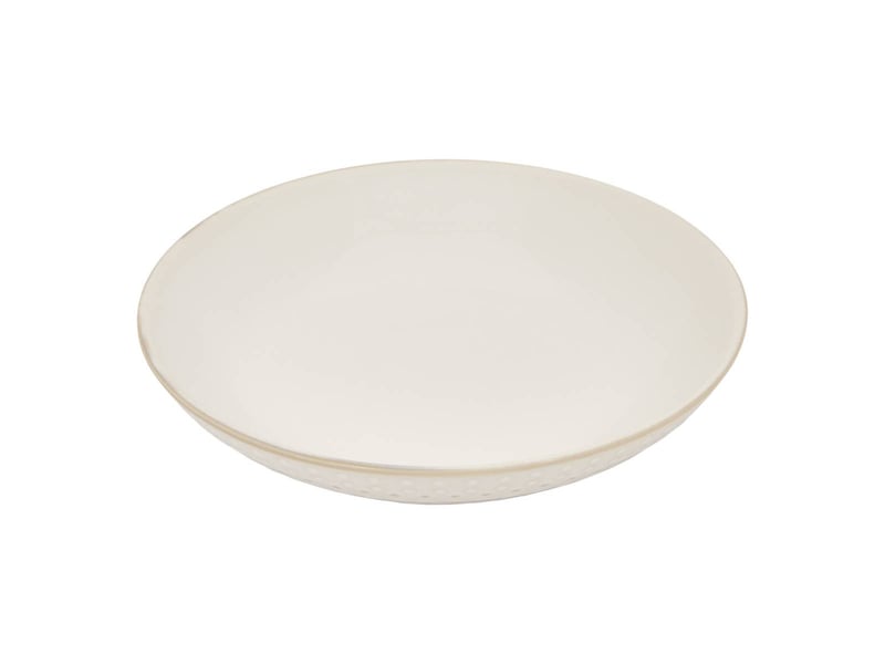  Lot de 6 assiette creuse à bord à pois camille d.20cm blanc CAMILLE - Conforama C