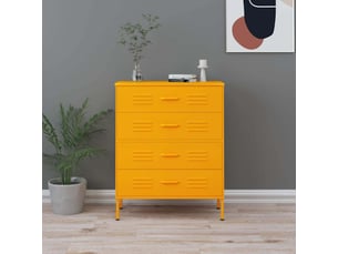 Commode 1 tiroir(s)    <strong></strong> <strong></strong> coloris jaune largeur 80 cm