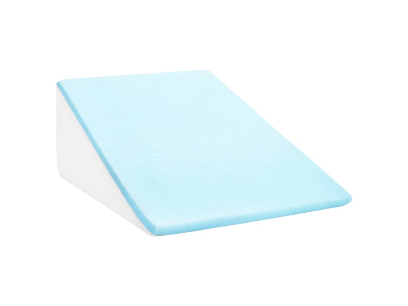  Coussin pour les jambes, oreiller 60 x 50 x 30 cm doux blanc cf56579  - Conforama C