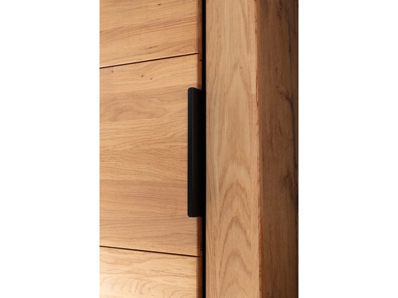  Armoire de rangement d'entrée 1 porte coloris chêne massif huilé - longueur 70 × hauteur 201 × profondeur 40 cm  - Conforama E