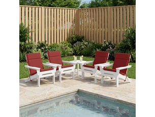 Lot de 6 coussins de chaise à dossier haut gemert cf59368