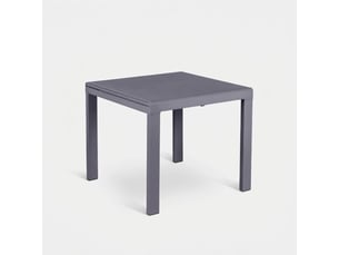 Table extensible en verre trempé 90163,5x90 bryant - gris