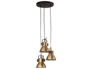 Lampe suspendue, suspension luminaire 25 w laiton antique 30x30x100 cm e27