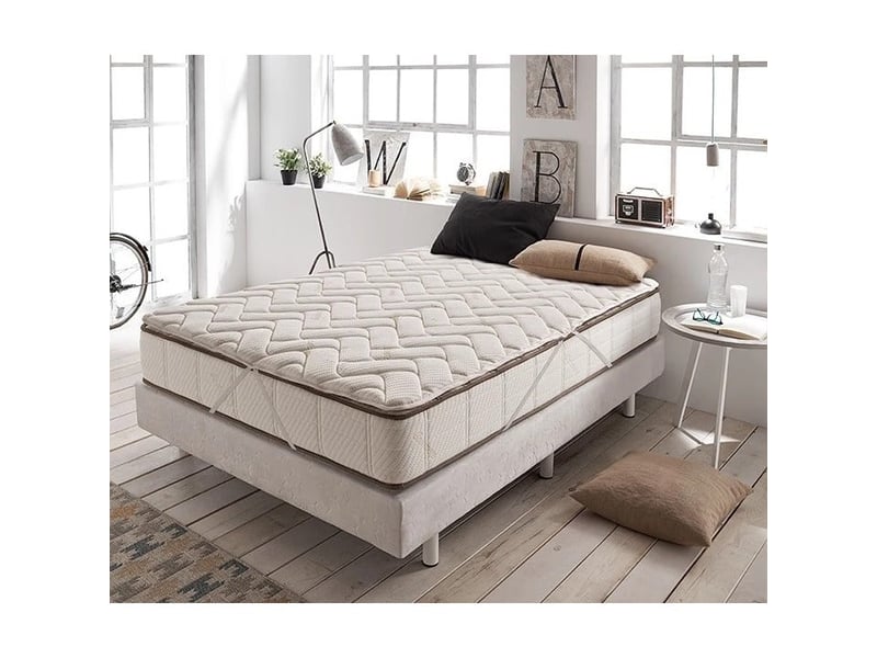  Surmatelas visco cashmere - mousse à mémoire de forme 55 kgm³, 3-4 cm et 7 zones de repos 8435720053555 - Conforama B