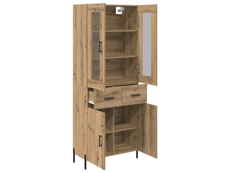 Buffet - haut armoire chêne artisanal 69,5 x 34 x 180 cm  - Conforama E