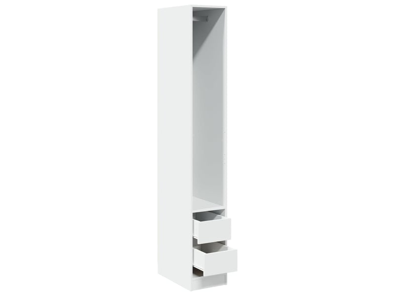  Garde-robe chambre, armoire de rangement blanc 30x50x200 cm bois d'ingénierie  - Conforama E