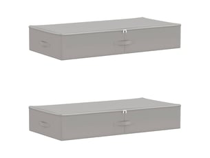 Boîte de rangement 2 pcs tissu intissé 100x50x18 cm 90 l shl98557