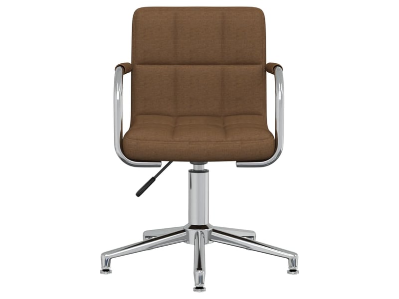 Chaise de bureau, chaise pivotante marron tissu cf27393 - Conforama C