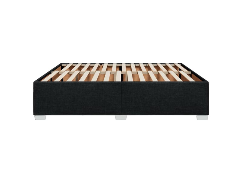  Lit double- lit adulte -  cadre de lit sans matelas noir 180x200 cm tissu  - Conforama D