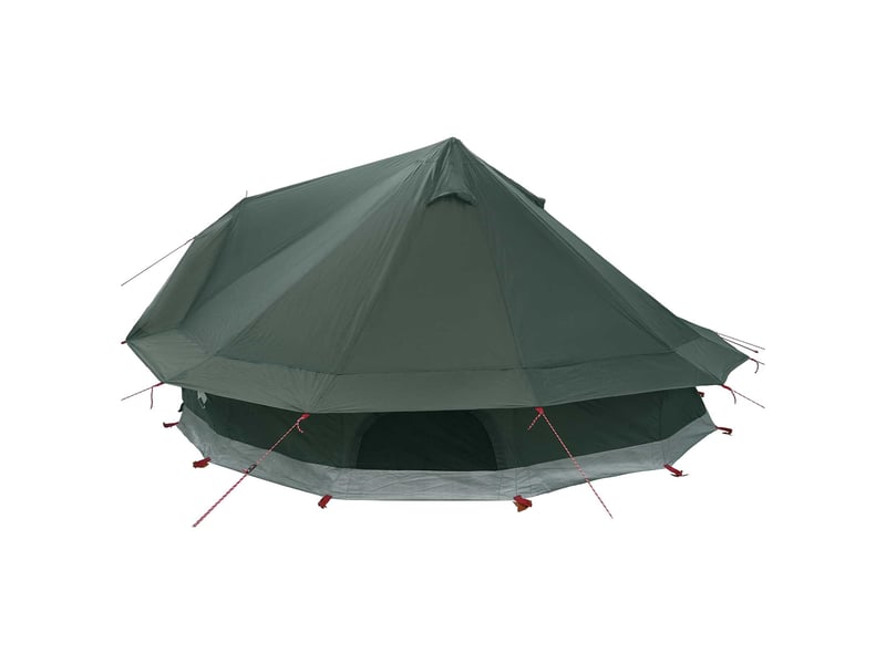  Tente tipi, tente de camping 18 personne vert armée polyester et acier  - Conforama E