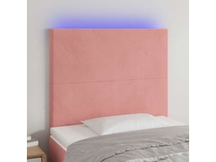 Tete de lit A poser largeur 100 cm rose