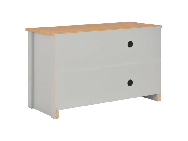  Meuble tv moderne fonctionnel 95 x 39 x 58 cm rangement pratique ambiance cosy en bois mélaminé gris 02_0046453  - Conforama D