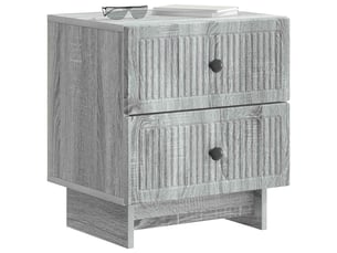 Table de chevet 2 pièces sonoma gris 43 x 34,5 x 47,5 cm