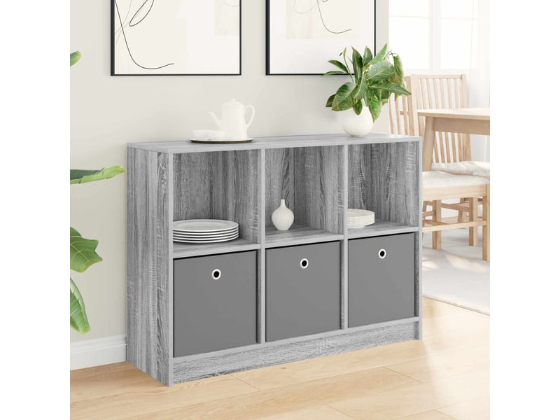  Buffet - bahut - meuble de rangement gris sonoma 102 x 32 x 73,5 cm  - Conforama B