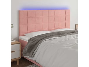 Tete de lit A poser largeur 160 cm rose