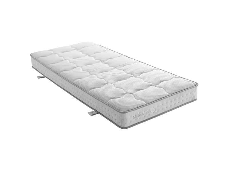 Matelas 1 place à ressorts ensachés 7 zones, mousse froide h3, respirant et antidérapant pour chambre 90 × 200 cm  - Conforama A
