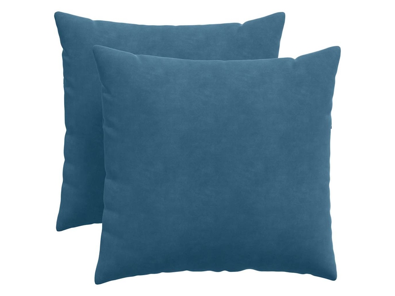  Lot de 2 coussins de canapé, coussins décoratifs bleu 50 x 50 cm cf59003  - Conforama A