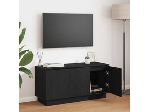 Meuble tv coloris noir 100 cm <strong></strong> <strong></strong>