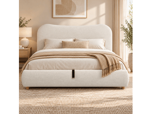 Lit coffre 180x200 cm EVRYAE    coloris blanc