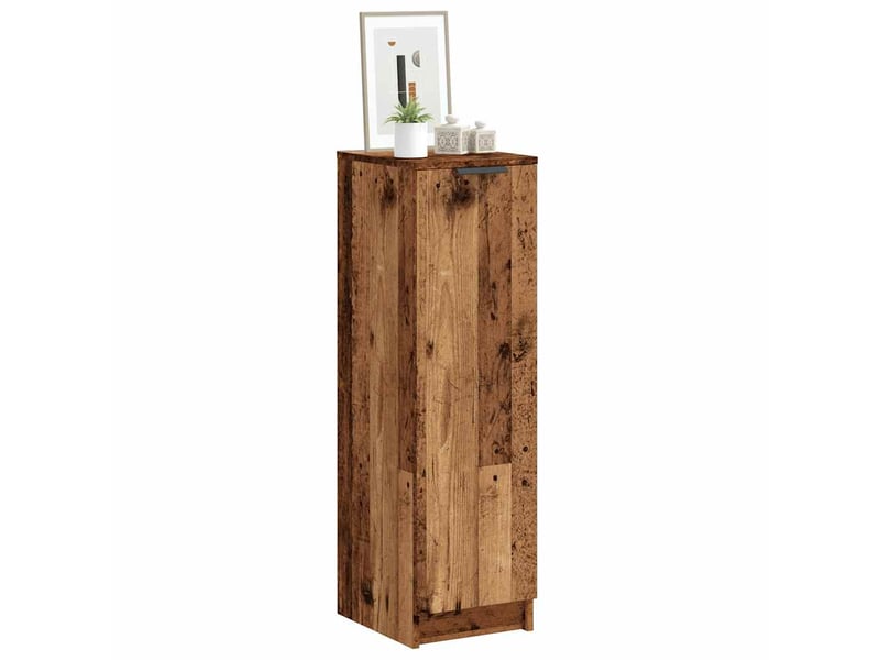  Meuble à chaussure, armoire à chaussures vieux bois 29,5x35x100,5cm bois ingénierie  - Conforama B