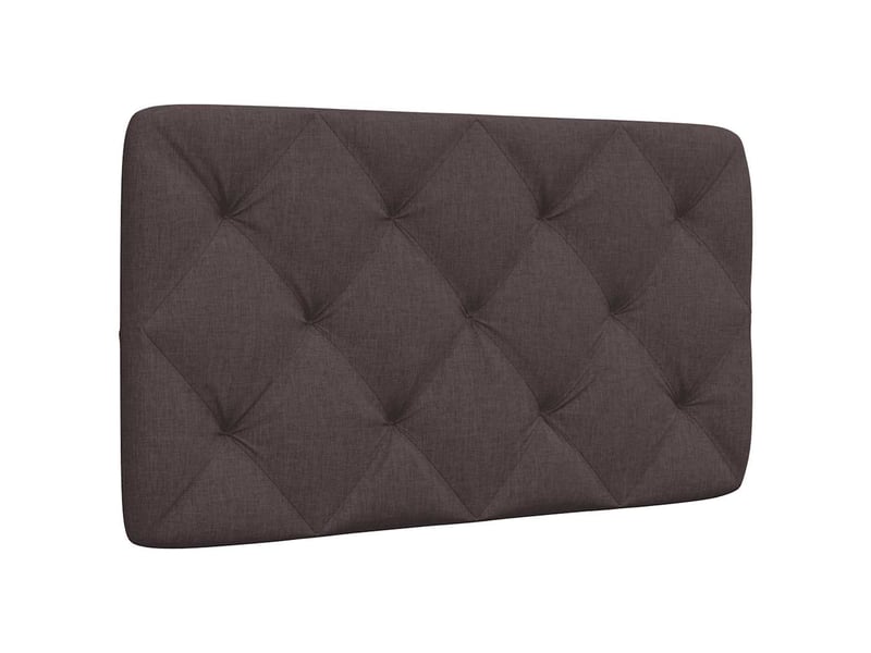 Coussin de tête de lit marron foncé 80 cm tissu cf55959 - Conforama B