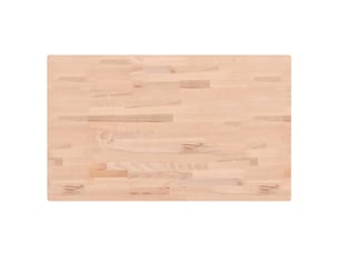 Comptoir de salle de bain, plan de travail 100x60x1,5 cm bois massif de hêtre cf65709