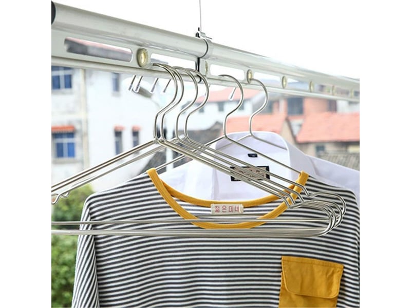  Cintres en métal,cintres en acier enoxydable, 30 pièces, adapté aux ménages, tailles générales telles que serviettes, t-shirts et vestes, chemises, chaussettes, sous-vêtements, manteau-fei yu  - Conforama B
