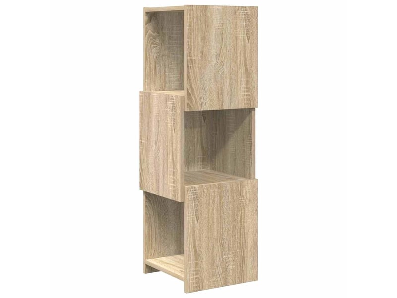  Meuble d'angle, meuble de rangement salon 30,5x30x95cm bois d'ingénierie chêne sonoma  - Conforama A