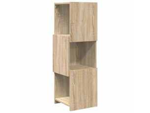 Meuble d'angle, meuble de rangement salon 30,5x30x95cm bois d'ingénierie chêne sonoma