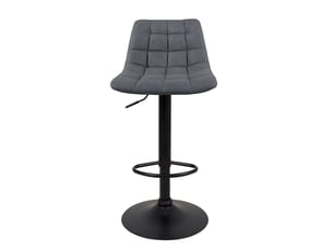 tabouret de bar assise réglable en hauteur <strong>KAYELLES</strong> - gris hauteur d'assise 81 cm vendu Par paire