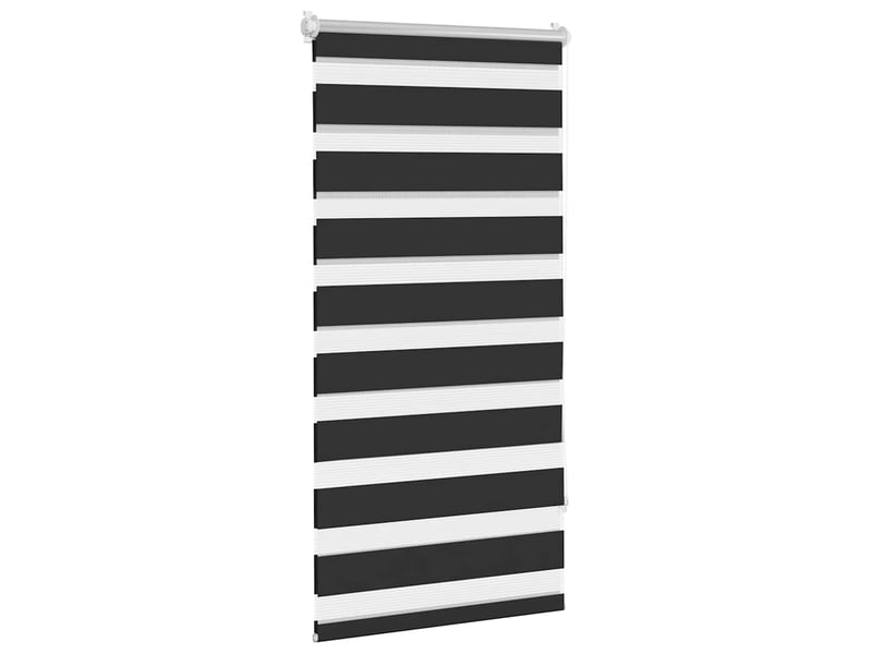  Store vénitien zébré, store de fenêtre 80,9 x 150 cm, largeur du tissu 76,7 cm, noir cf48236  - Conforama C