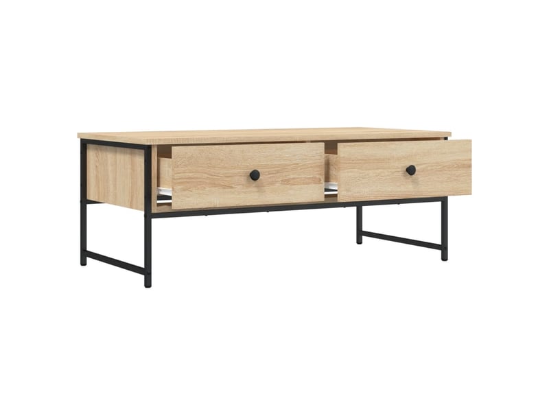  Table basse - table de salon - table à thé chêne sonoma 101x49x39,5 cm bois d'ingénierie  - Conforama E