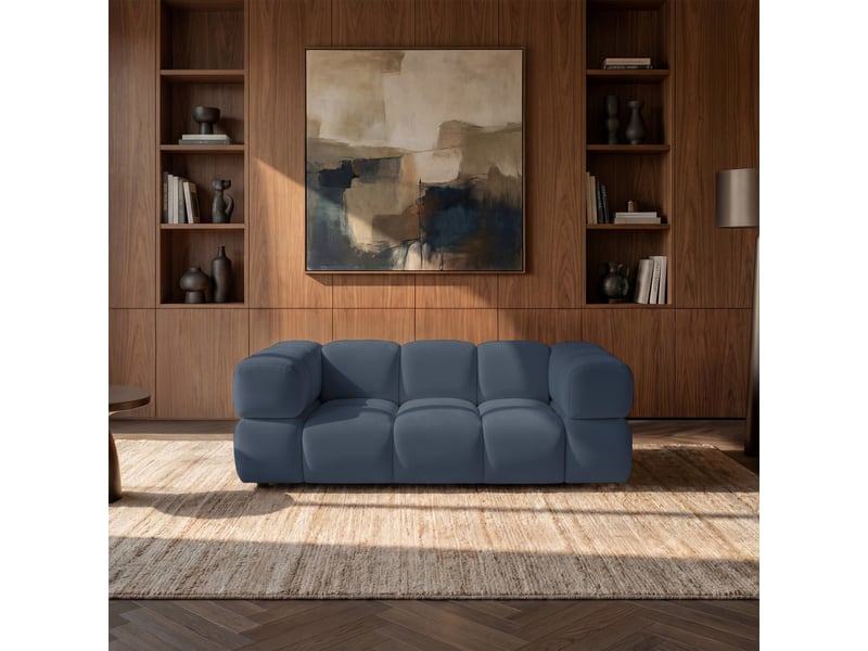  Selsey hollme - canapé - 190 cm - velours bleu clair Hollme - Conforama B