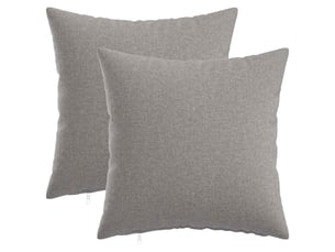 Lot de 2 coussins avec oreiller, coussins décoratifs heerlen gris nuage tissu cf50234