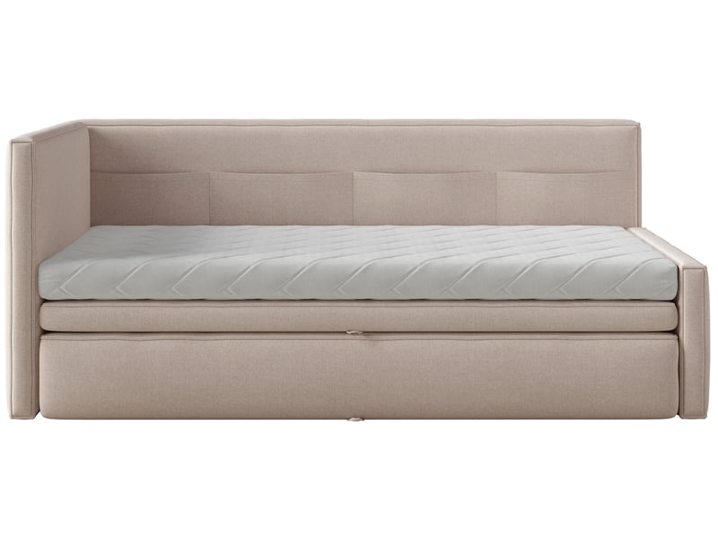  Selsey nesmi - lit rembourré - 90x200 cm - beige Nesmi - Conforama A