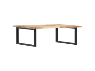 Étagère de vasque murale acier et bois massif d'acacia shl9163