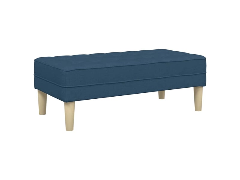  Banc chambre, banc de lit bleu 113x57x39 cm tissu  - Conforama A
