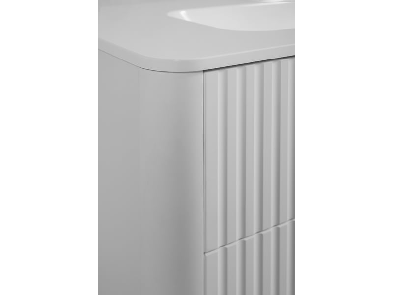  Meuble sous vasque suspendu linea 60 cm blanc avec plan de travail  - Conforama W