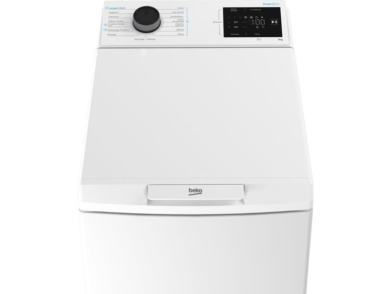 Lave linge top 6 kg tb621 1200 trmin classe a 15 programmes blanc TB621ENERGYSPINFR - Conforama E