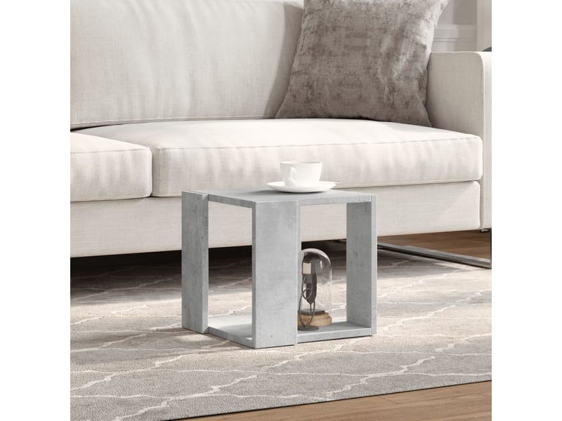  Table basse - table de salon - table à thé gris béton 32x32x30 cm bois d'ingénierie  - Conforama C