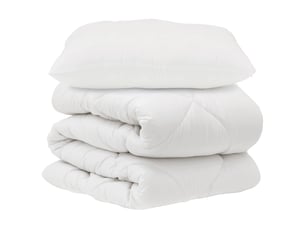 Ensemble de duvet avec oreiller 2 pièces - couette blanc microfibre