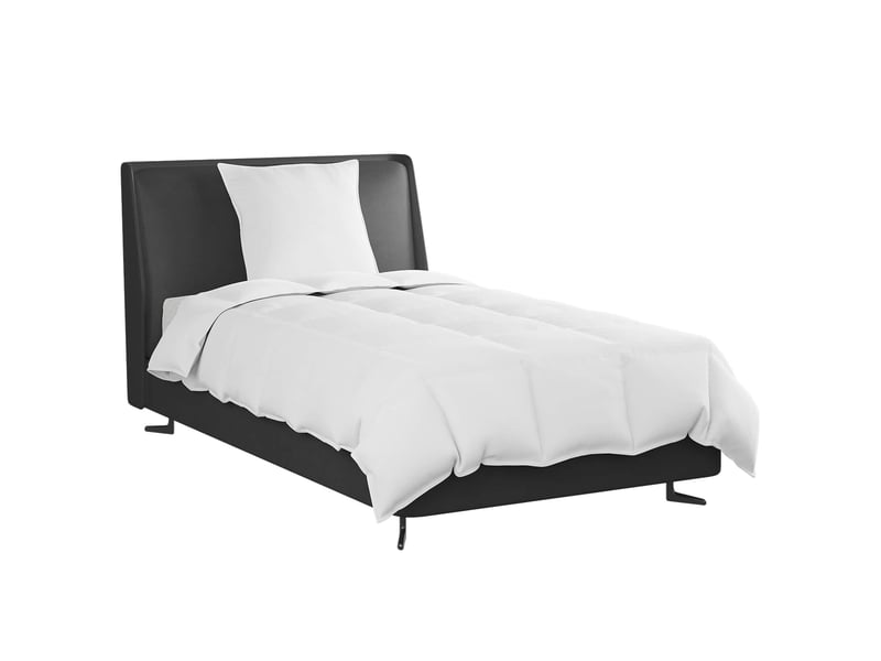  Duvet d'été simple avec oreiller 2 pcs - couette blanc plume de canard  - Conforama C